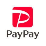 PayPay logo: red rounded-square icon with a white stylized 'P' and the word 'PayPay' beneath.